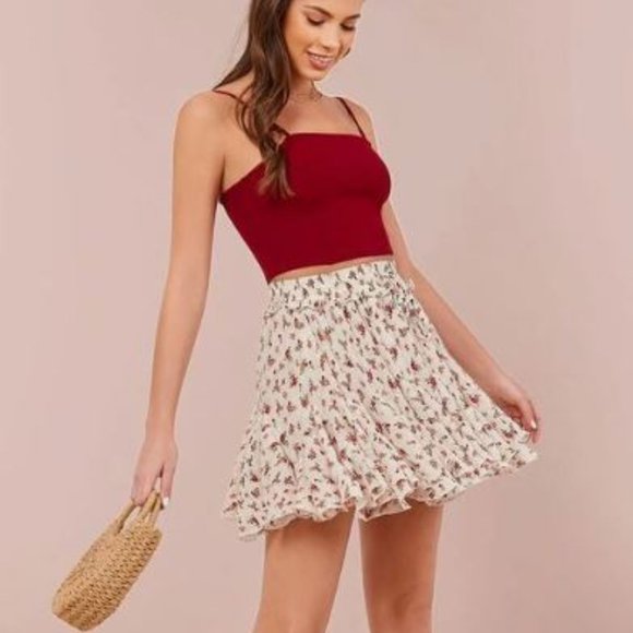 SHEIN floral crinkle skirt - Picture 2 of 6